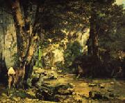 Gustave Courbet The Shaded Stream oil painting artist